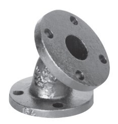Cast Iron Flanged 45 Degree Straight Elbow Class 125