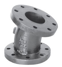 Cast Iron Flanged 22 1/2 Degree Straight Elbow Class 125