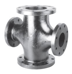 Cast Iron Flanged Reducing Cross Class 125