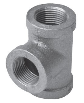 Malleable Iron Straight Tees Class 150