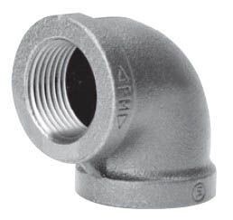 International Malleable Iron 90 Degree Straight Elbow Class 150