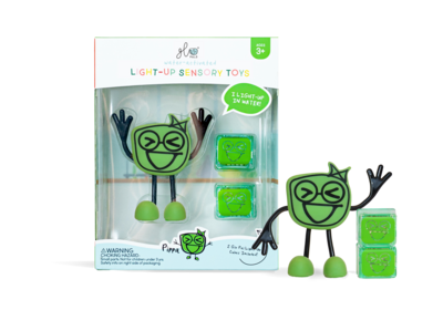 GLO PALS PIPPA CHARACTER W /2 LIGHT-UP CUBES