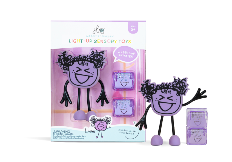 GLO PALS LUMI CHARACTER W/2  LIGHT-UP CUBES