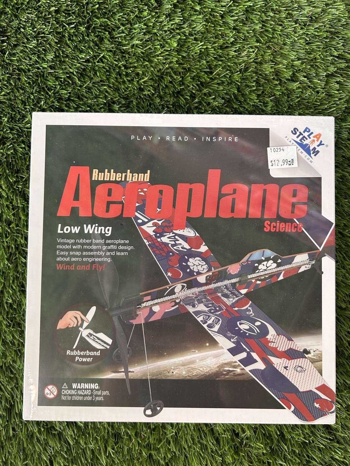 Rubber Band Airplane Science - Low Wing