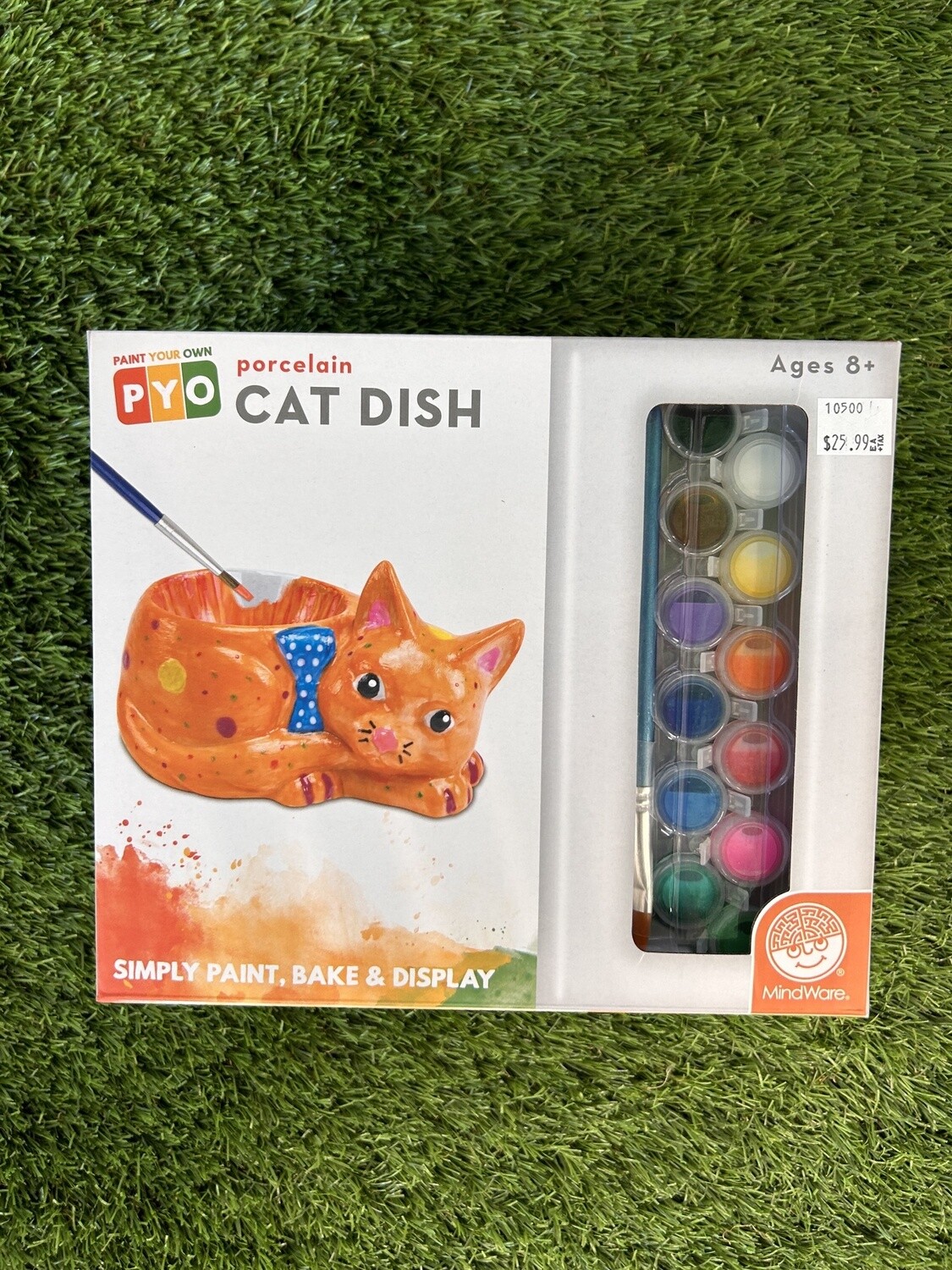 PYO: PORCELAIN: CAT DISH