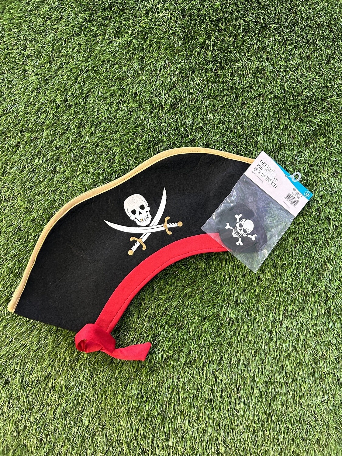 Deluxe Pirate Hat &amp; Eye Patch