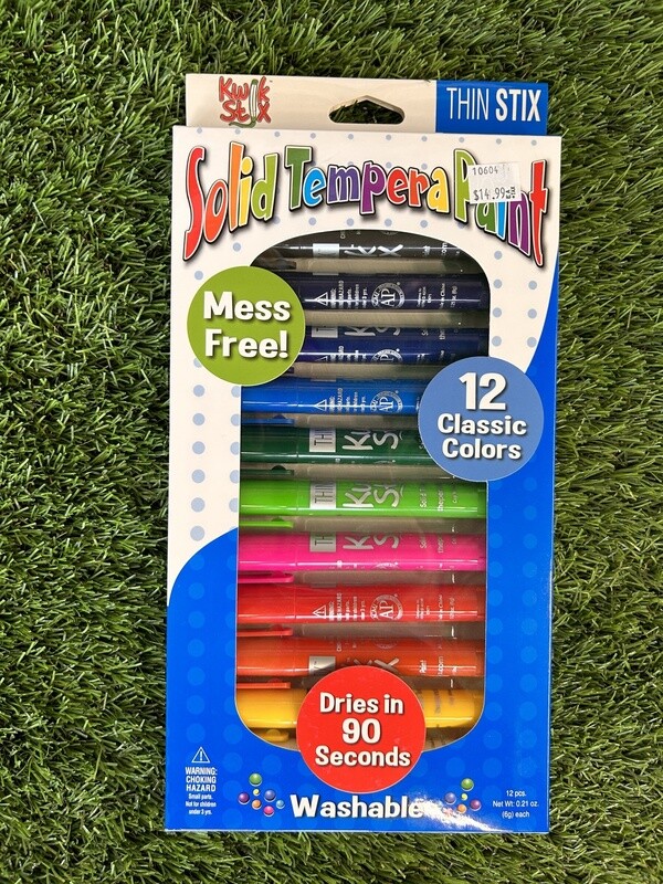 Tempera Paint 12 pack thin