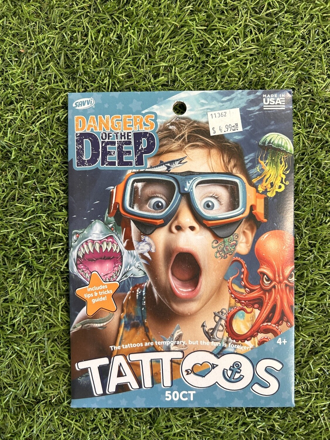 Savvi Tattoo Pouch, Style: DANGERS OF THE DEEP