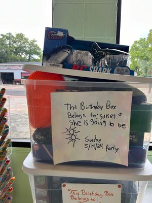 Sukey P Birthday Box (Age 8- 5/19/24 Party)