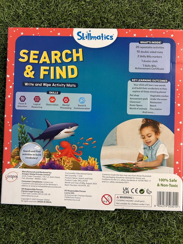 Search &amp; Find Write and  Wipe Mats
