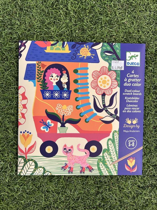 Wacky Houses dual-Color Scratch Cards