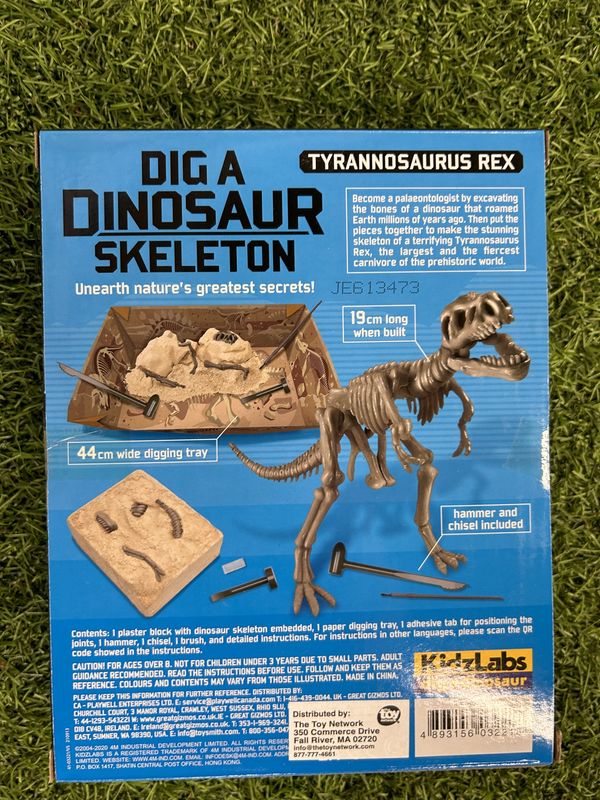 KIDZLABS/DIG A DINOSAUR  SKELETON/TYRANNOSAURUS  REX