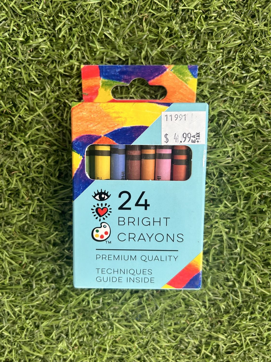 24 Bright Crayons