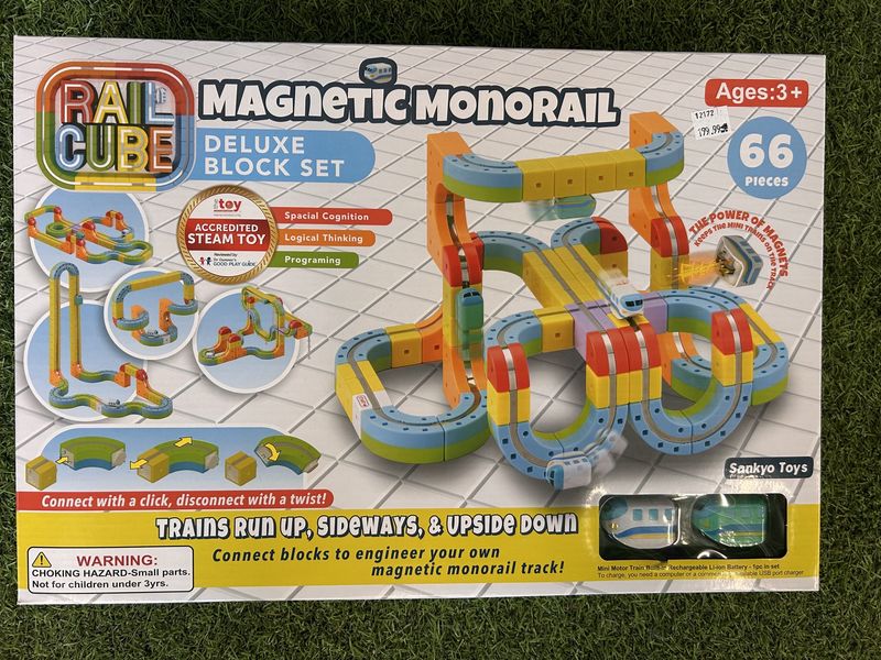 Rail Cube Magnetic Monorail Deluxe Set