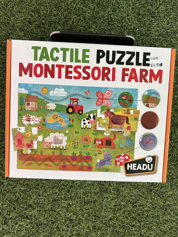 Tactile Puzzle Montessori Farm