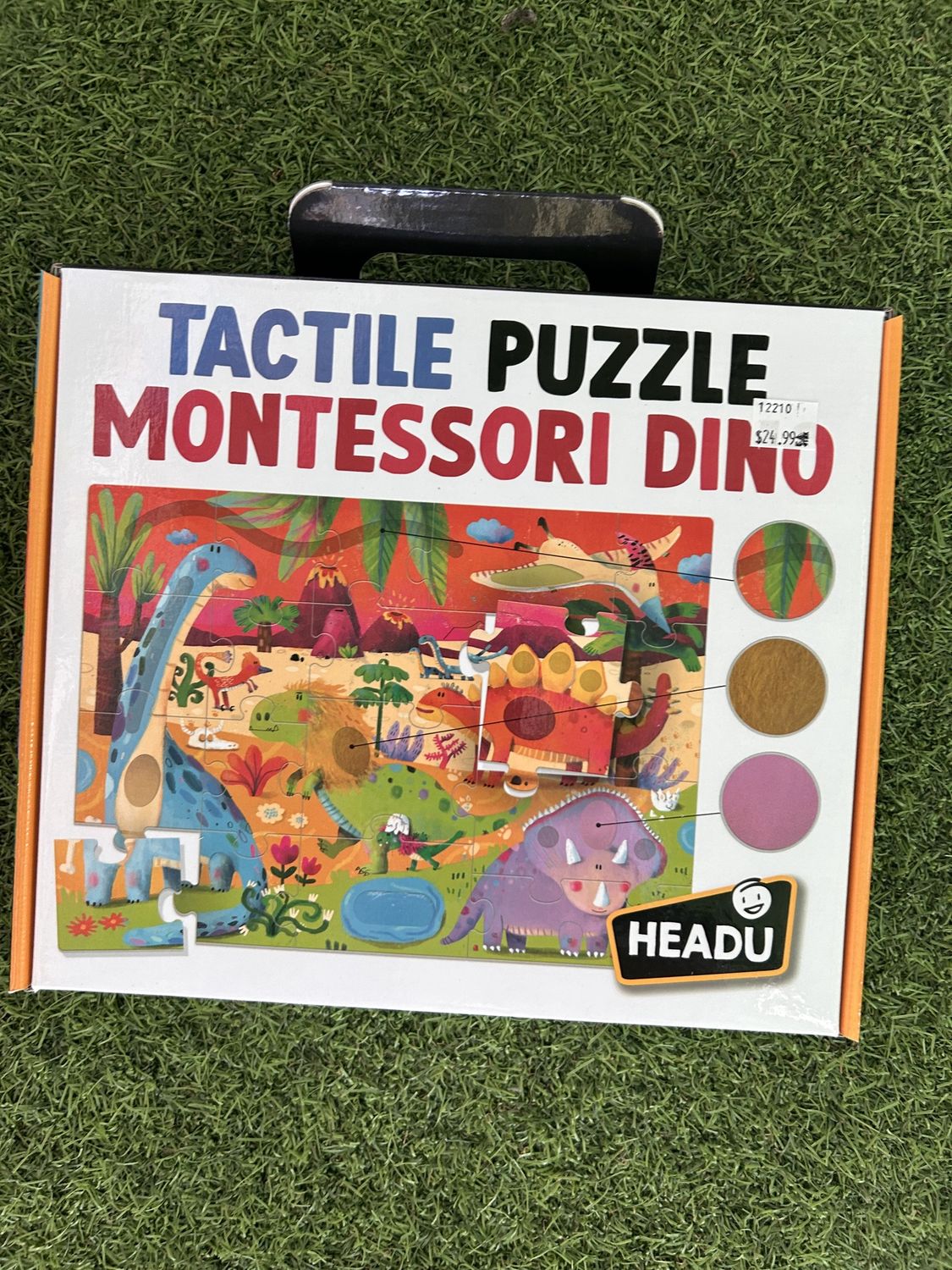 Tactile Puzzle Montessori Dino