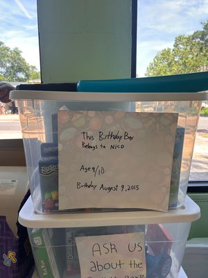 Nico&#39;s Birthday Box (age 10, 8/9)