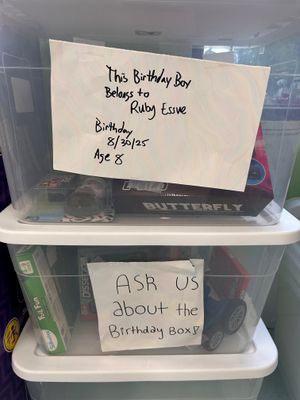 Ruby&#39;s Birthday Box (age 8, 8/30)