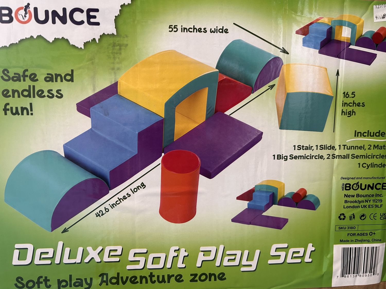 Memorial Children&#39;s- 9pc Soft Play Area Set