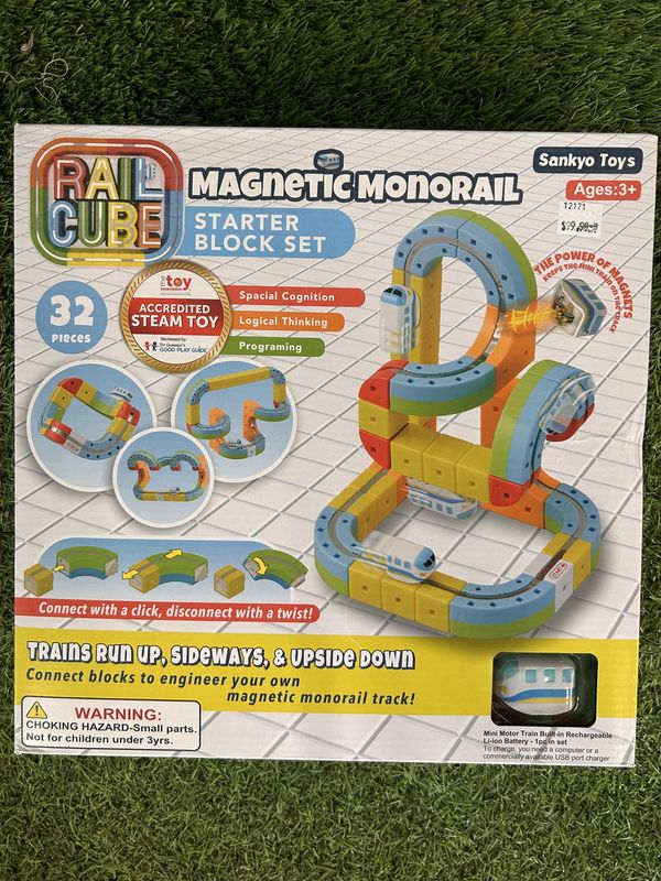 Memorial Children's- Rail Cube Magnetic Monorail Starter Set