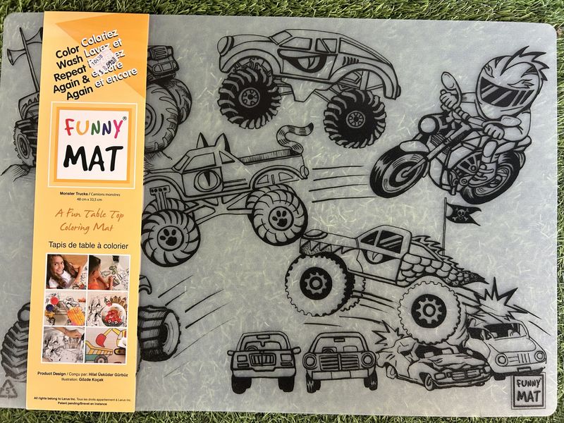 Memorial Children's- Funny Mat MONSTER-TRUCKS