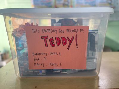 Teddy E.'s Birthday Box (Age 7, April 1)