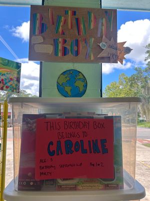 Caroline's Birthday Box (Age 5, Birthday Sept 20th)