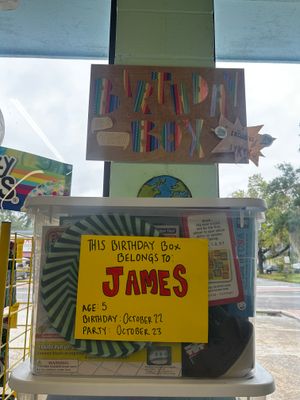James' Birthday Box (Age 5, Birthday 10/22, Party 10/23)
