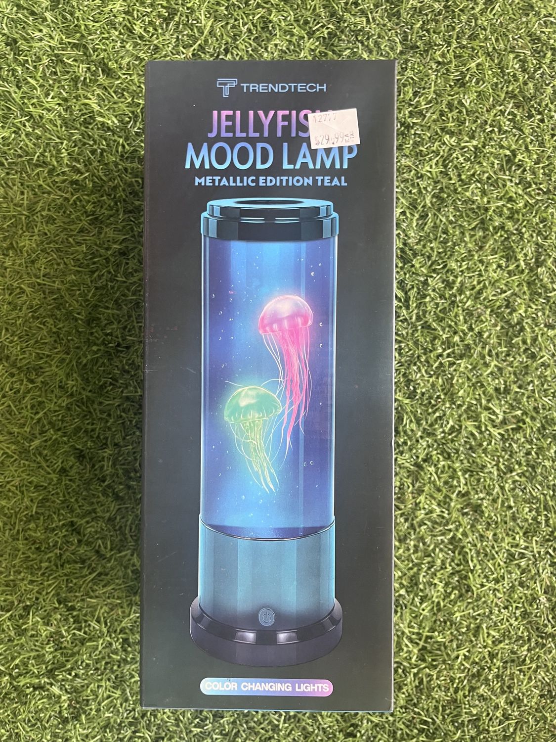 Jellyfish Lamp- Teal Metallic- 11"