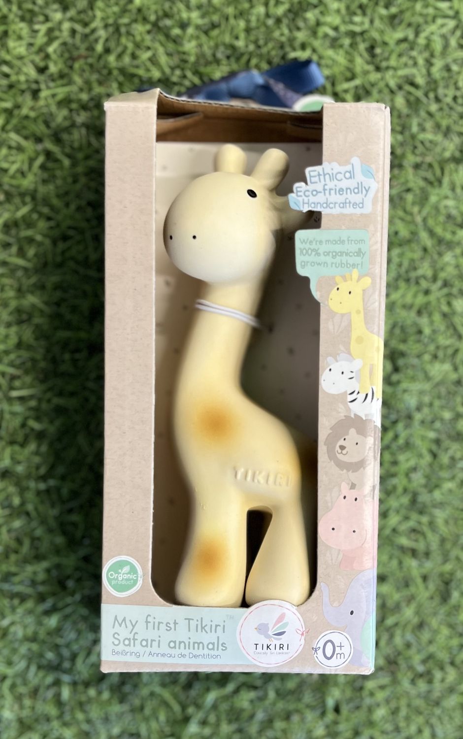 Giraffe - Natural Rubber Rattle