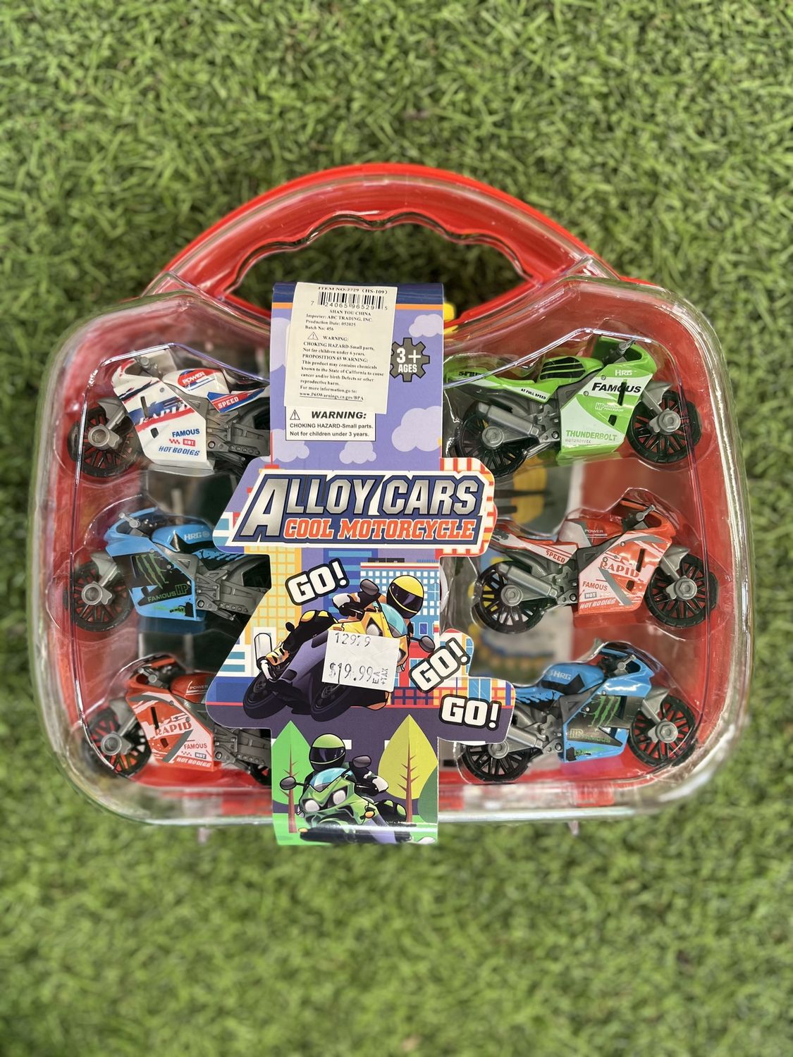 Vehicle Carry Case 15pc Motorcycle Madness 12pc