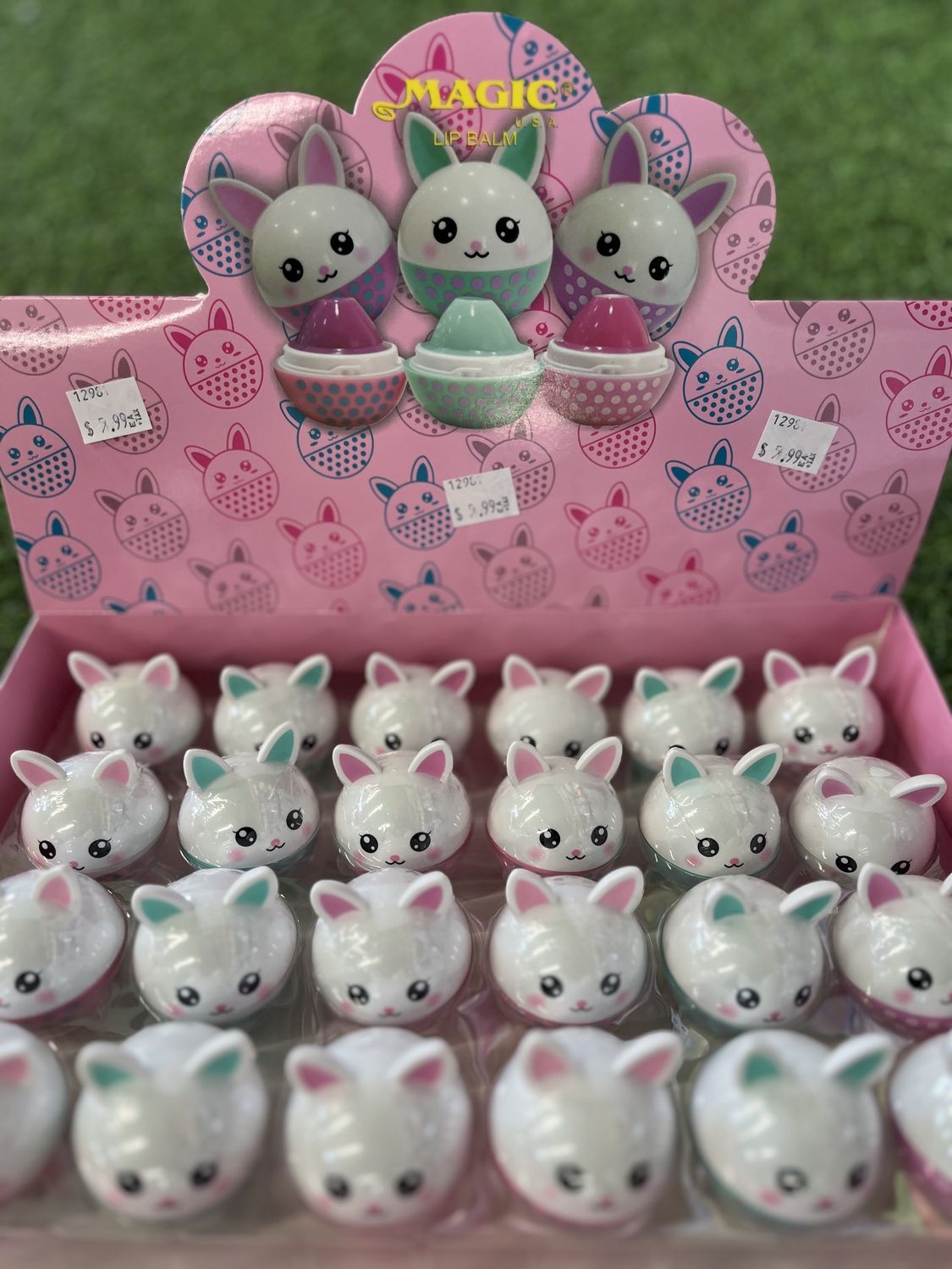 Lip Balm Polka Dot Bunny Egg