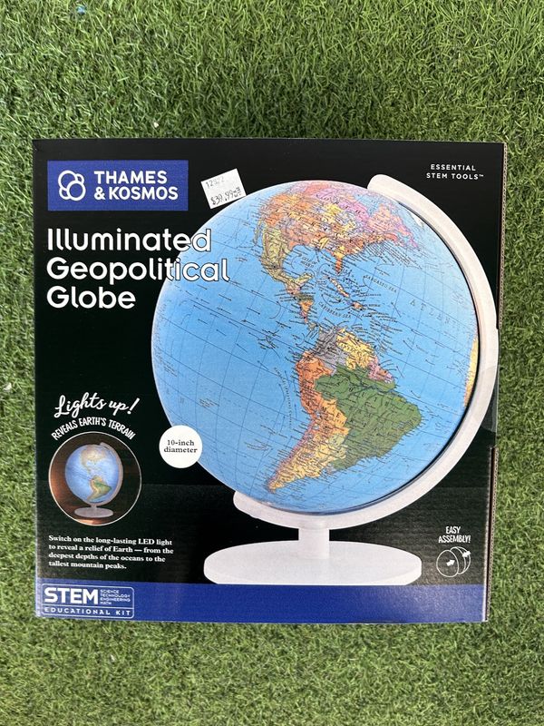 Illuminated Geopolitical Globe (Veira's Birthday Box)