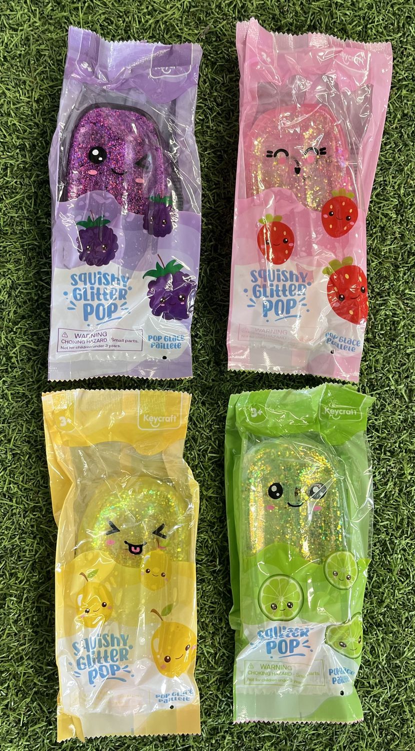 Squishy Glitter Pops
