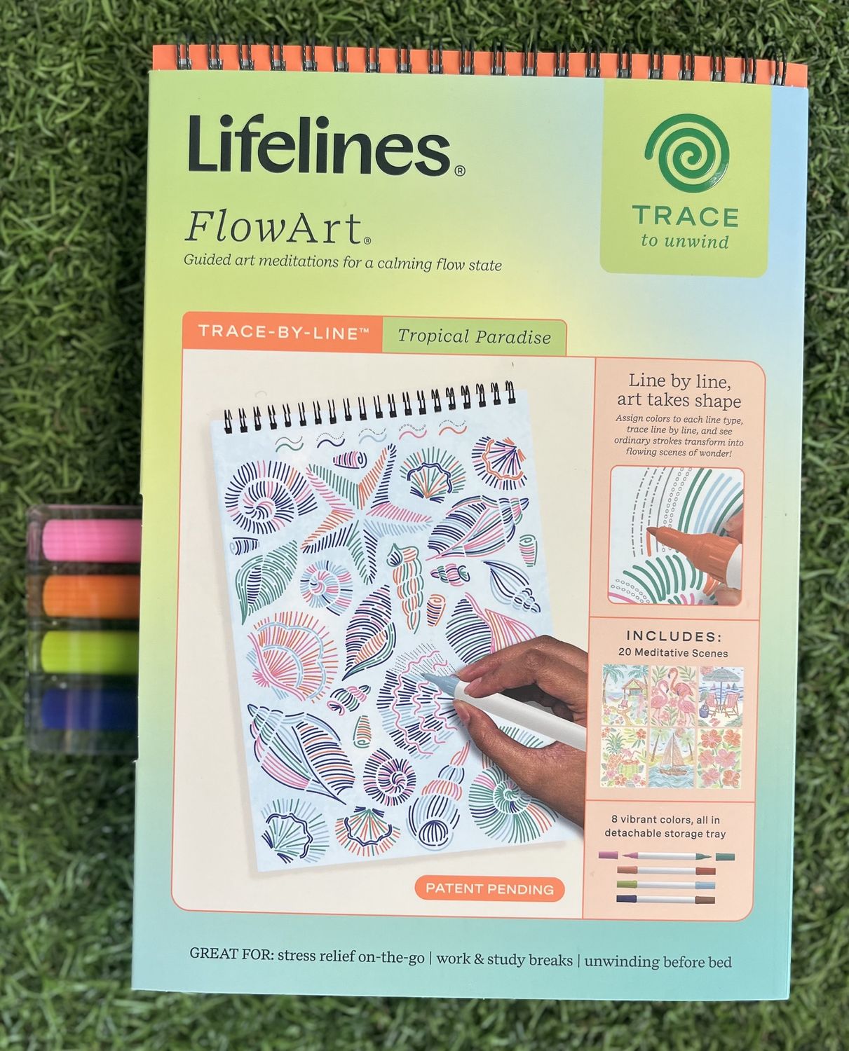 FlowArt: Trace-By-Line, Tropical Paradise