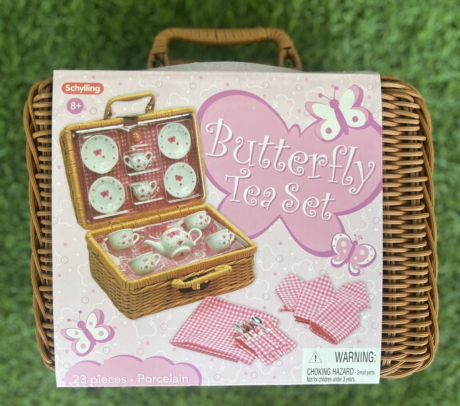 BUTTERFLY TEASET BASKET