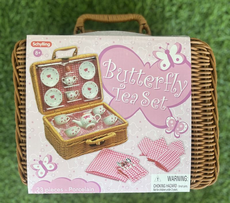 BUTTERFLY TEASET BASKET