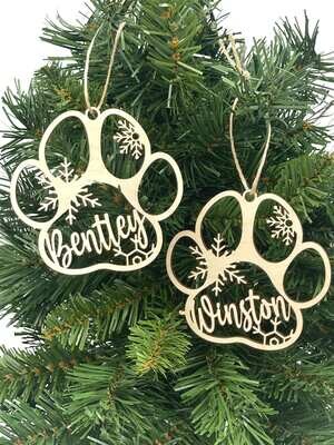 Personalized Dog Ornament