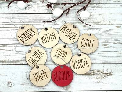 Christmas Wine Charm Set