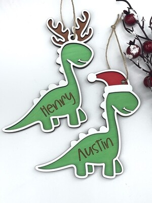 Dinosaur Christmas Ornament