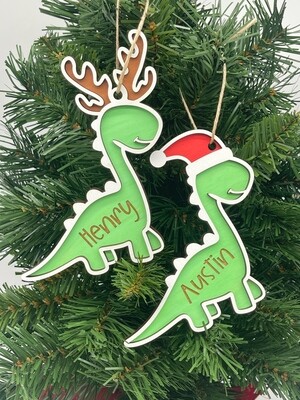 Dinosaur Christmas Ornament