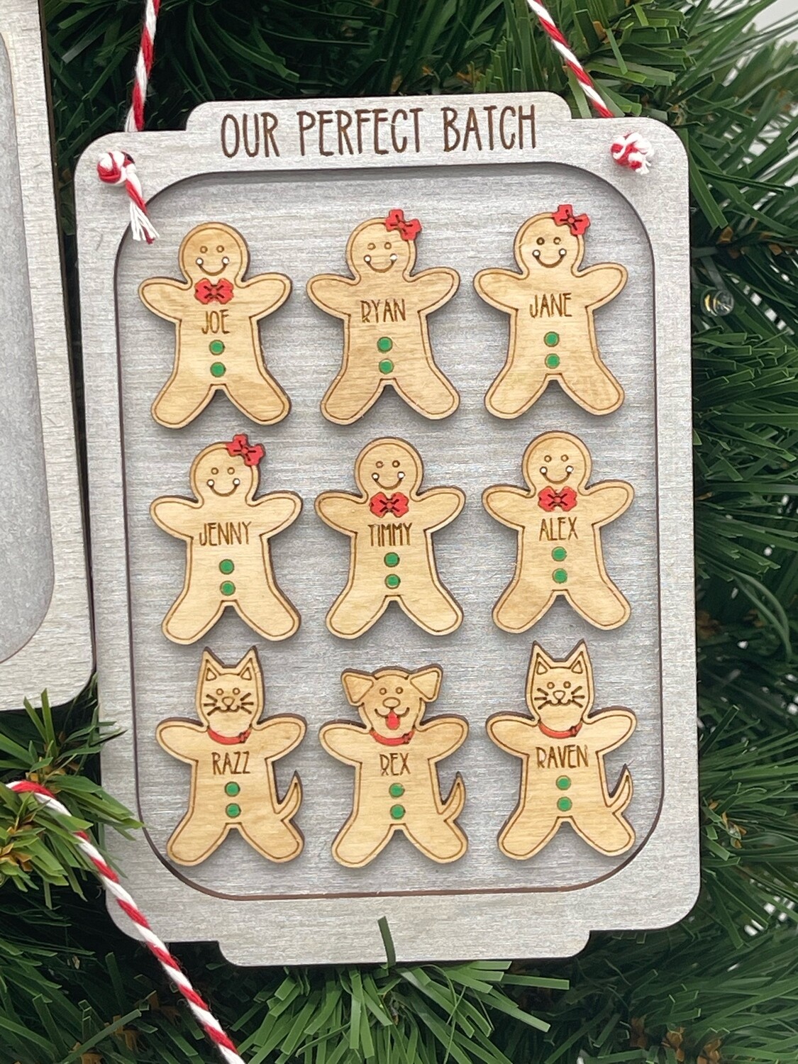 Gingerbread Cookie Sheet Christmas Ornament