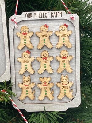 Gingerbread Cookie Sheet Christmas Ornament