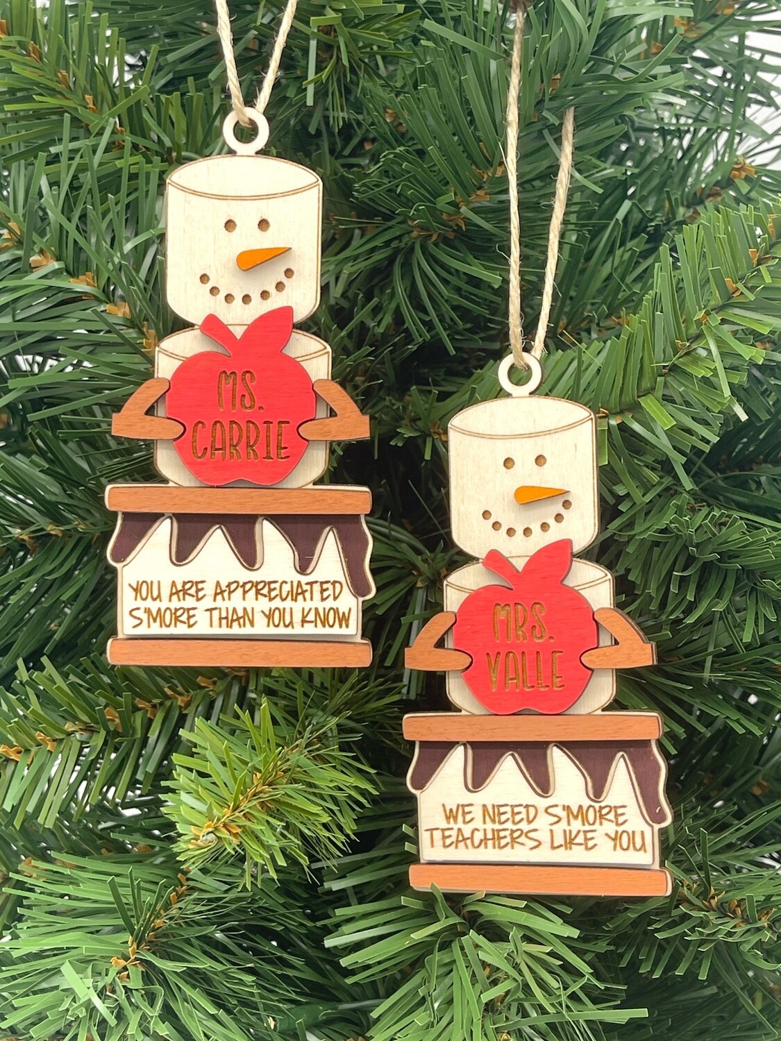 S’mores Teacher Christmas Ornament