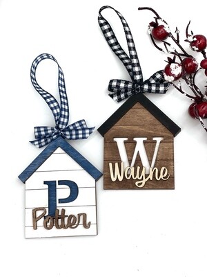 Rustic House Christmas Ornament