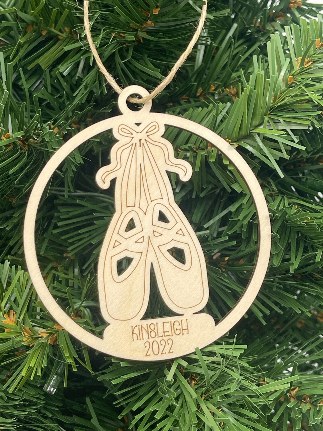 Ballet Slippers Christmas Ornament