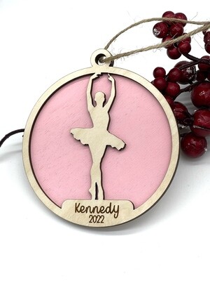 Ballet Dancer Christmas Ornament