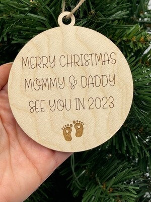 New Baby Christmas Ornament