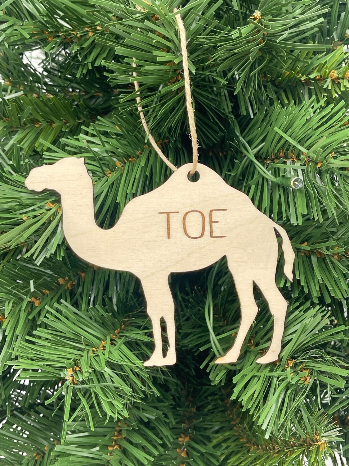 Camel Toe Christmas Ornament
