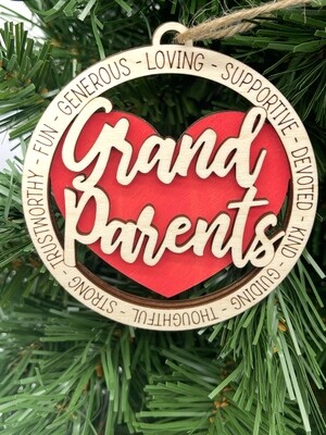 Grandparents Christmas Ornament